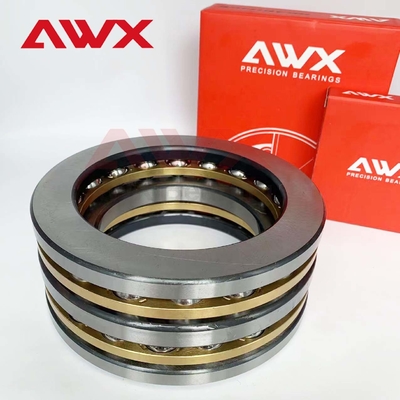 52205 52206 52207 52208 Acero de precisión intercambiable con rodamiento axial de bolas para uso industrial