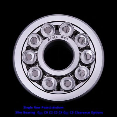 Rodamiento delgado de precisión de una hilera con opciones de holgura C0 C2 C3 C4 C5
